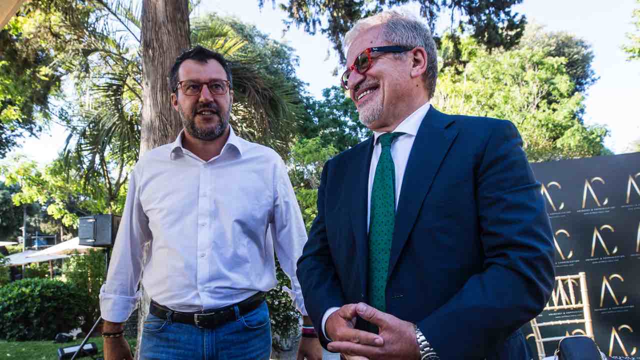 Roberto Maroni e Matteo Salvini