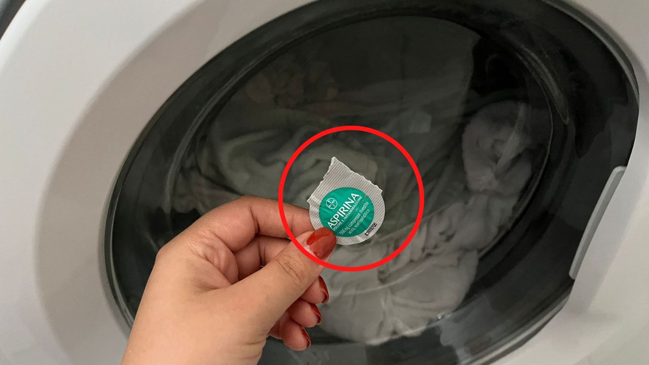 Aspirina en la lavadora