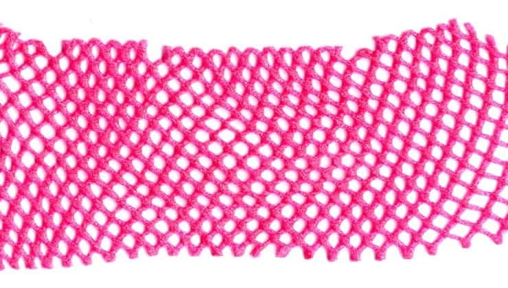 Retina di plastica rosa