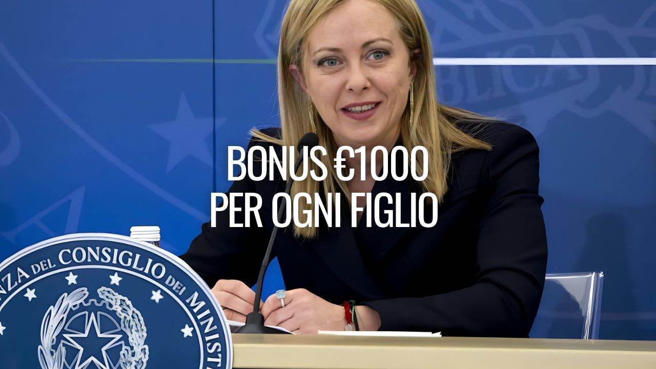 bonus 1000 euro per ogni figlio