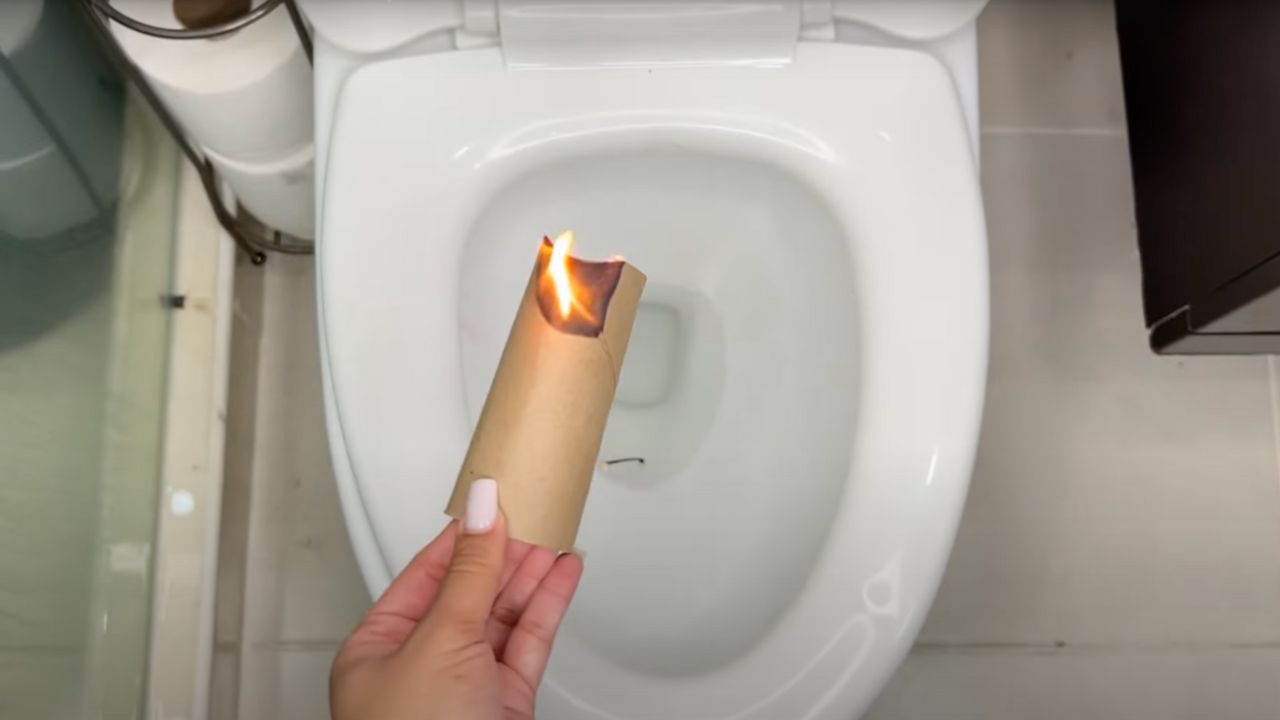 quema rollo de papel higienico