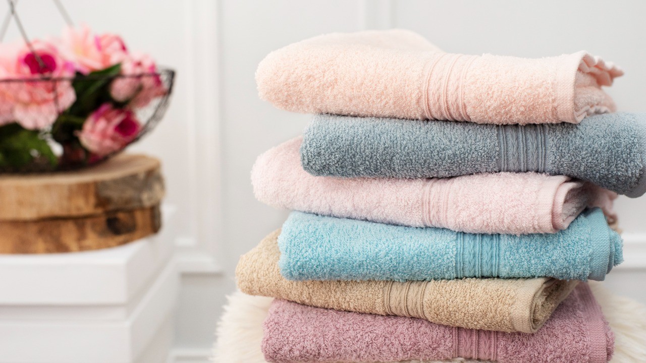 Pile de serviettes super douces