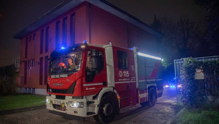 I vigili del fuoco al carcere Beccaria