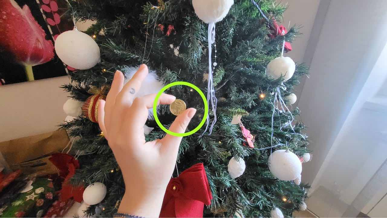 Monetina nell’albero di Natale
