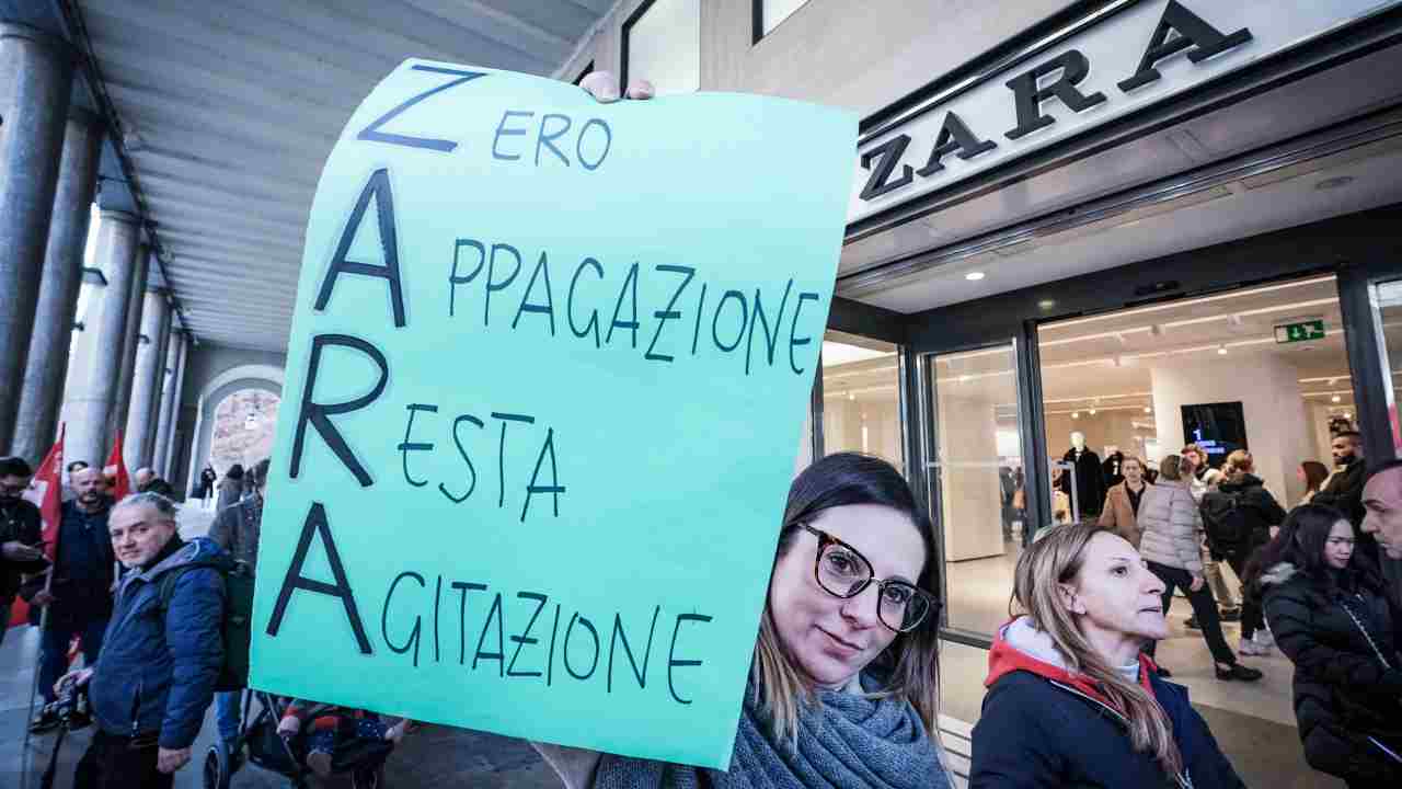 Proteste contro Zara