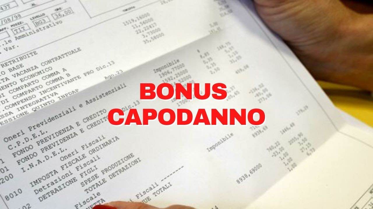 bonus capodanno in busta paga