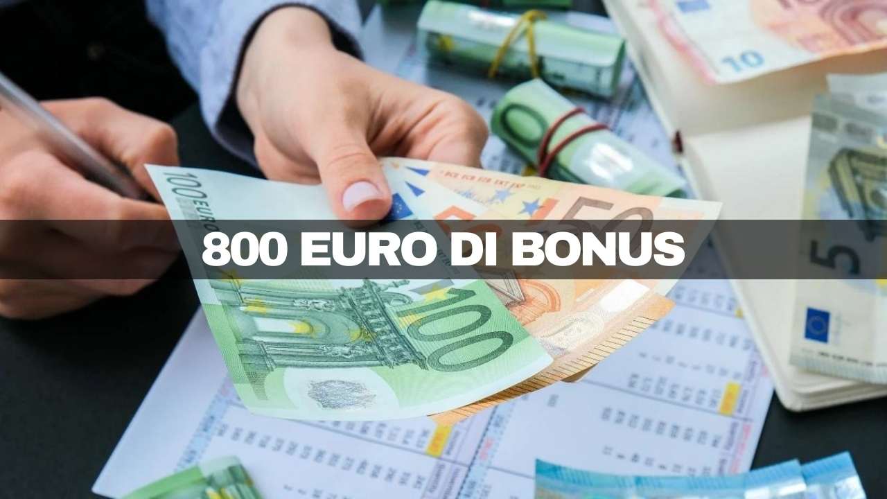 bonus di ottocento euro