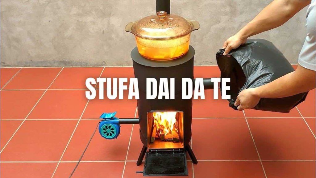 Stufa a legna fai da te, ti basta una bombola: con 5 euro scaldi casa