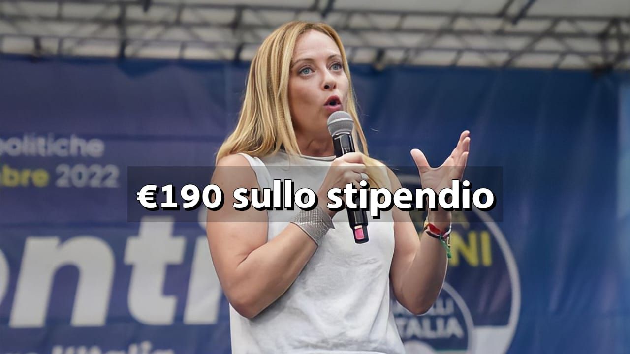 190 euro sullo stipendio