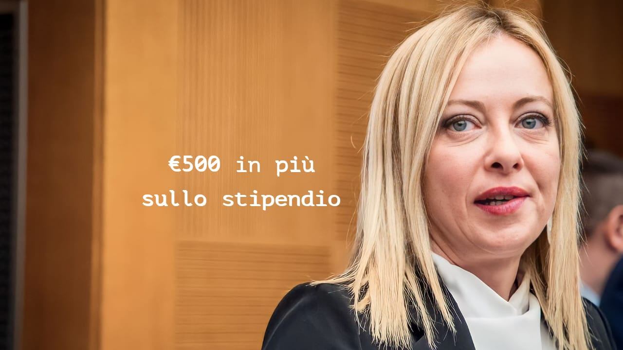 500 euro sullo stipendio