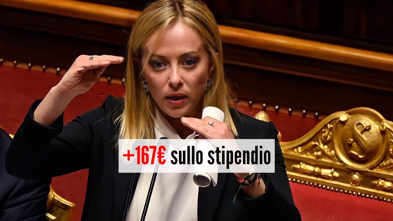 Stipendio più alto di 167 euro