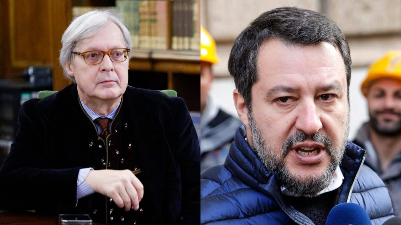 Vittorio Sgarbi e Matteo Salvini