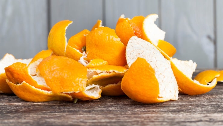 cáscaras de mandarina