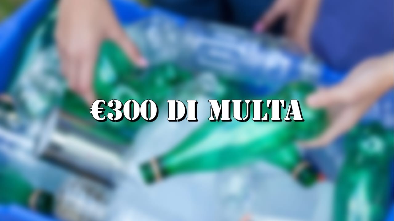 300 euro di multa