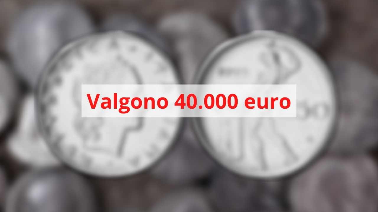 50 lire valgono 40.000 euro