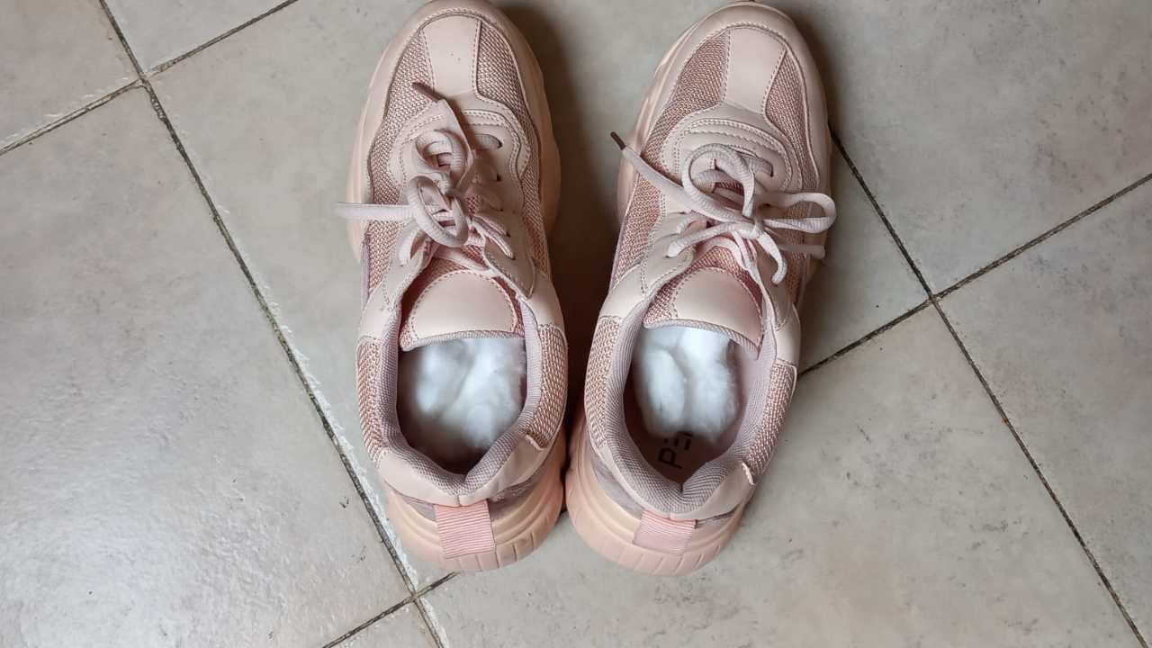 Zapatos de bolas de algodón