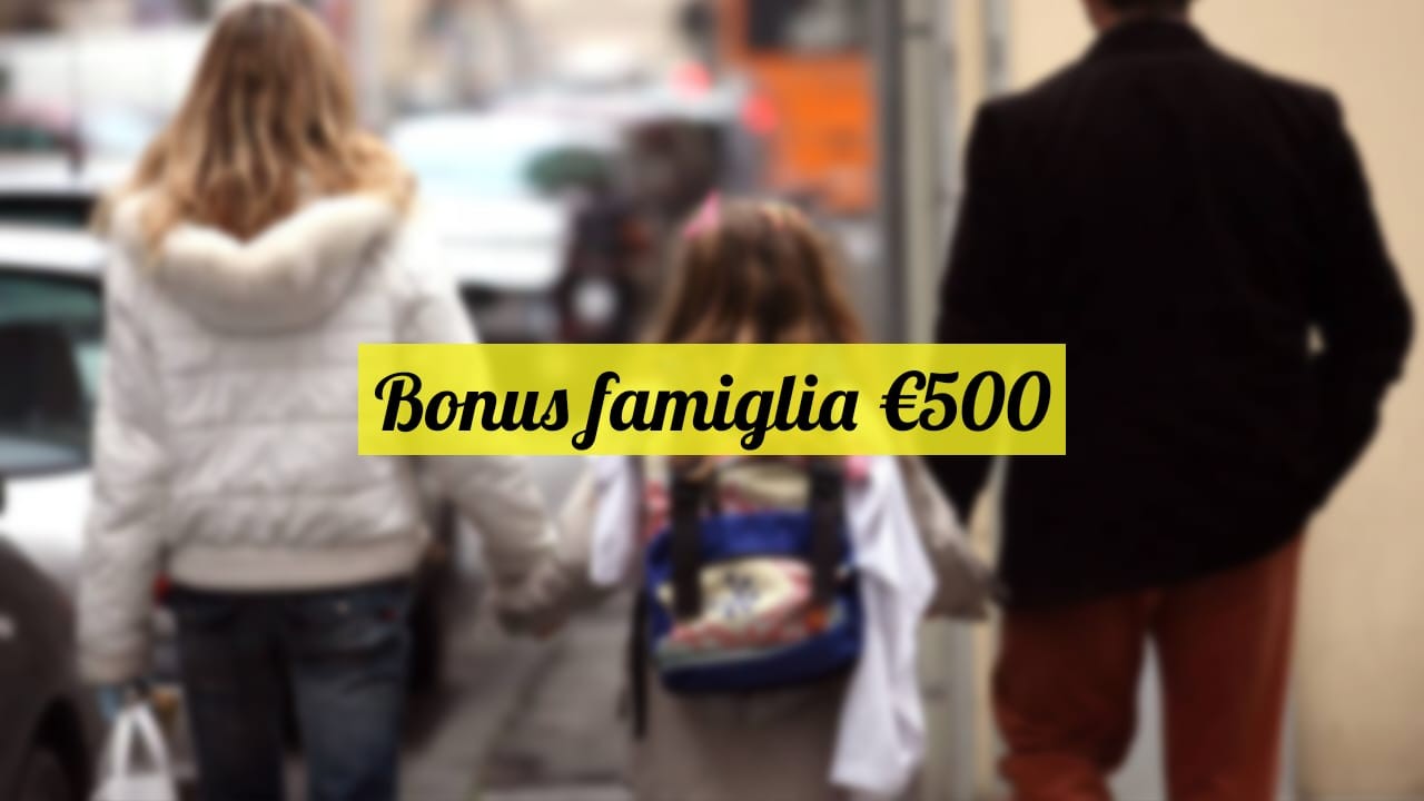 Bonus 500 euro famiglia