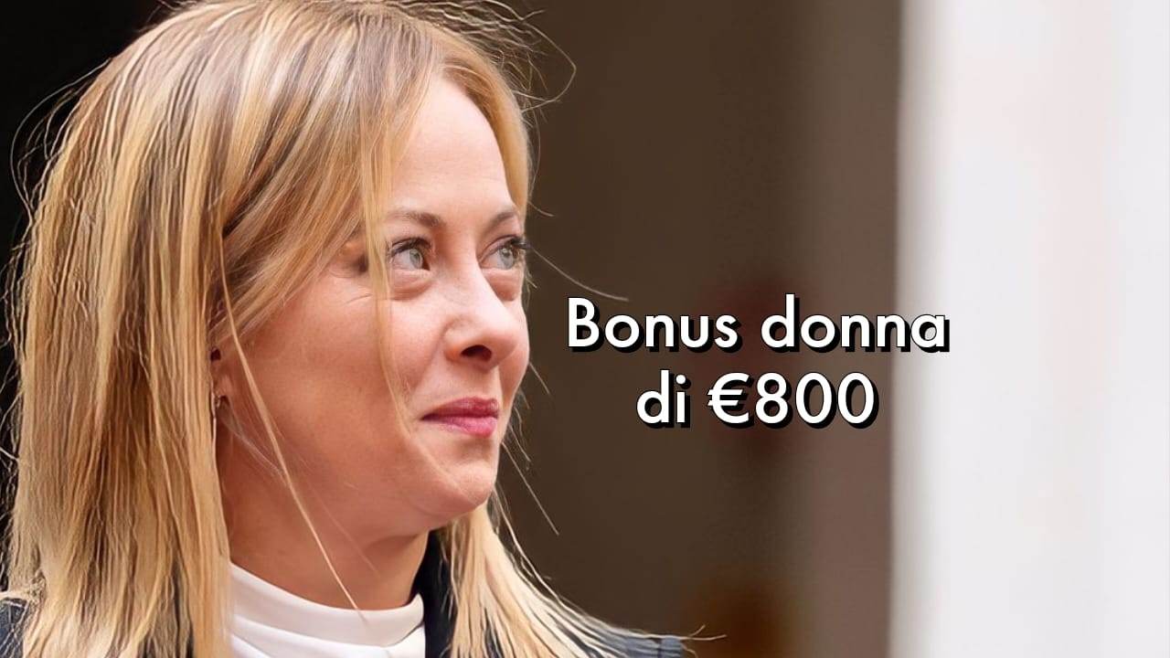 Bonus donna 800 euro