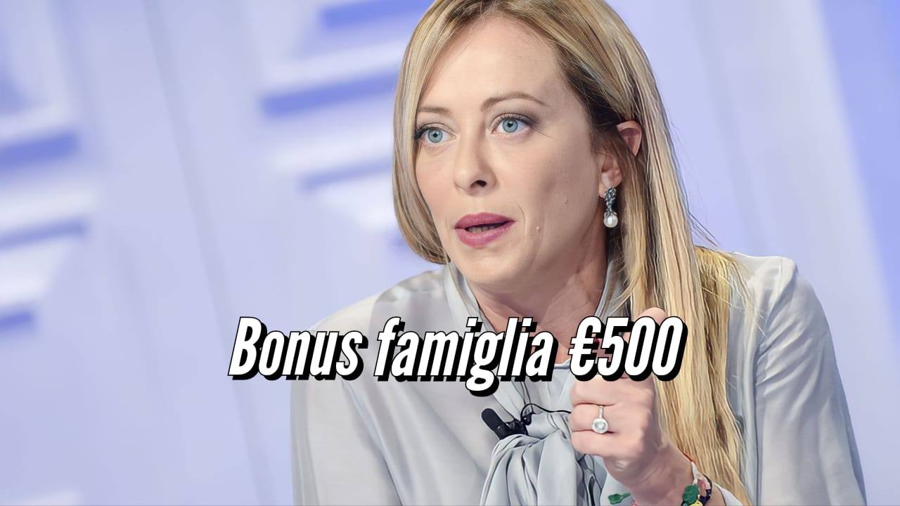 Bonus famiglia 500 euro