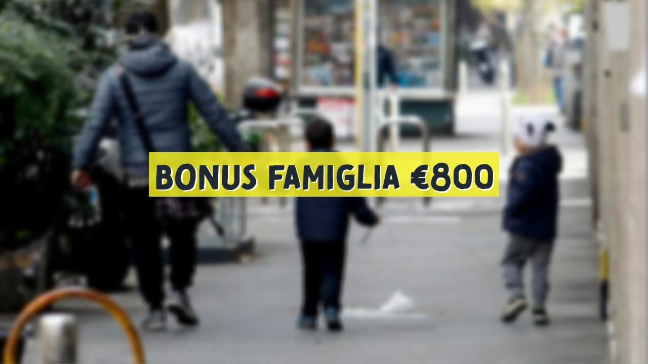 Bonus famiglia 800 euro