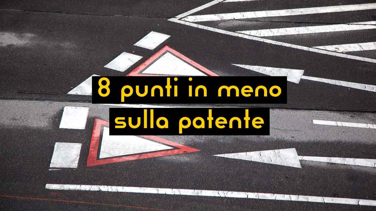 punti in meno patente