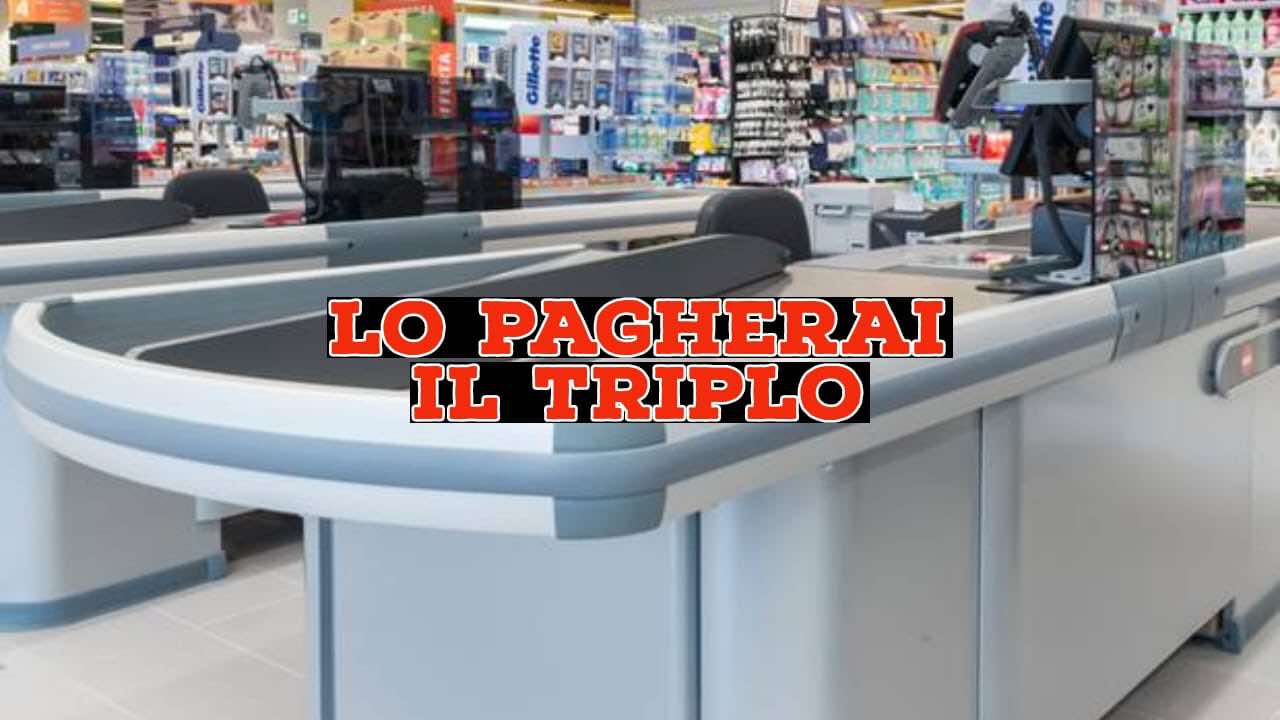 Pagherai questo prodotto il triplo