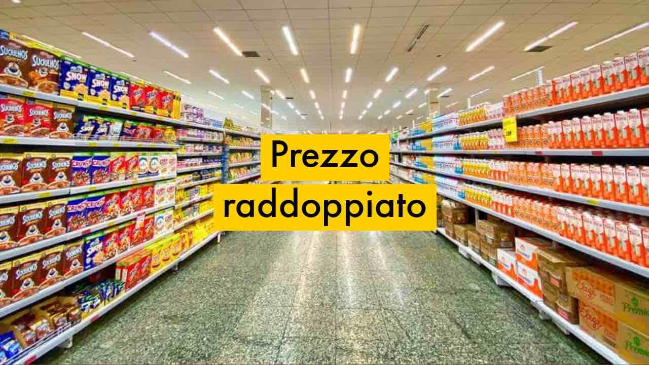 Prezzo raddoppiato