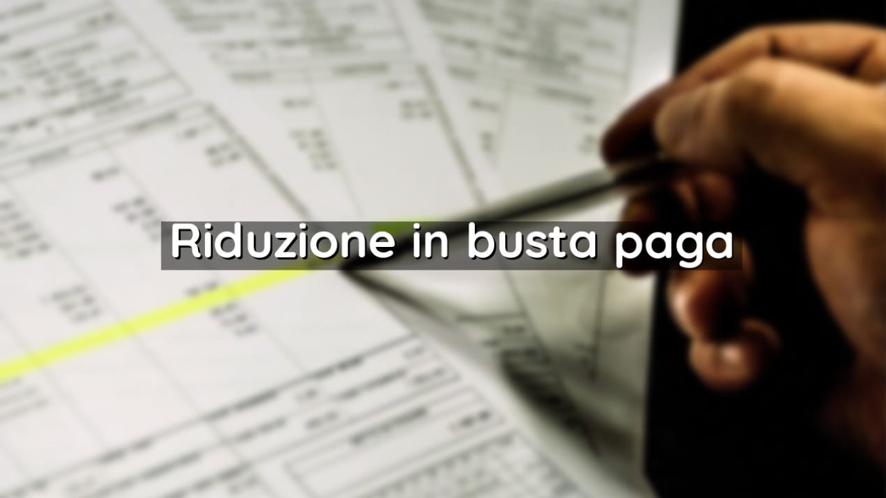 Riduzione in busta paga