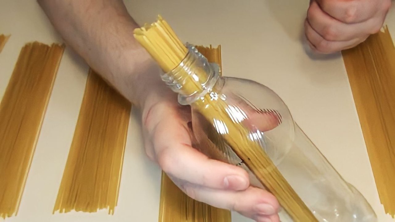 Espaguetis en una botella