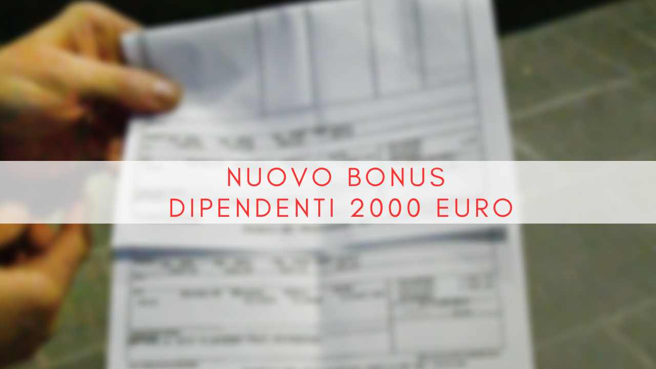 nuovo bonus dipendenti