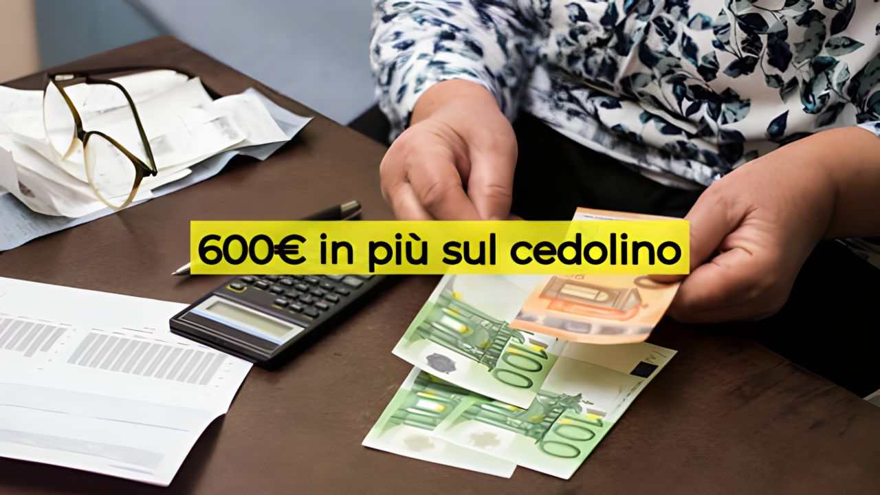 600 euro sul cedolino