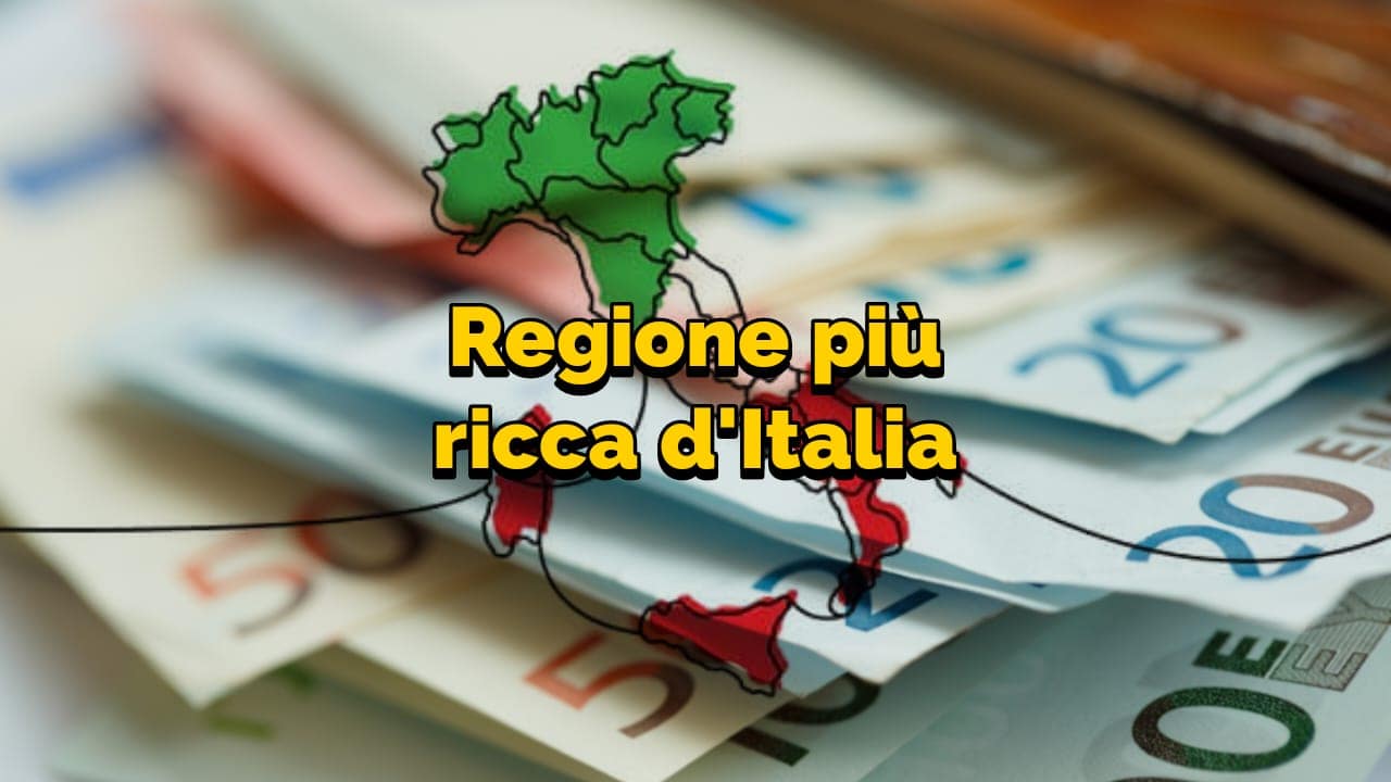 La regione più ricca di Italia