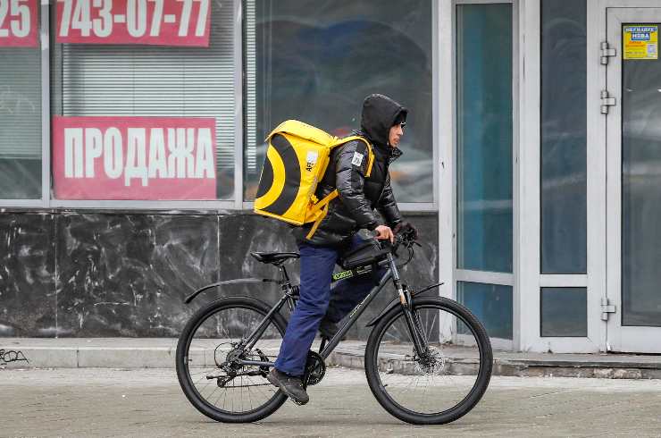 Uomo in bici