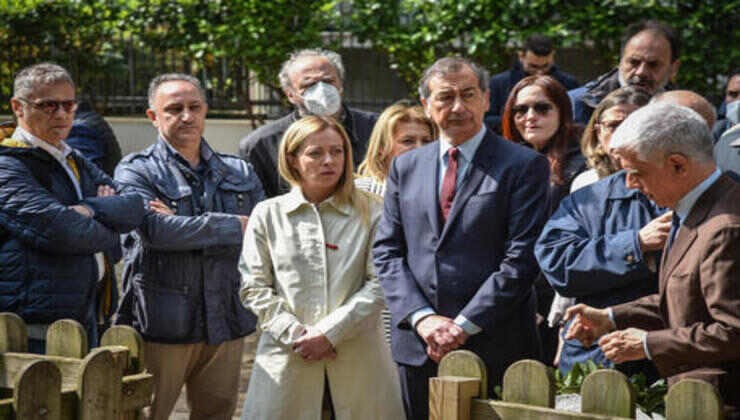 Commemorazione, presenti Sala e Meloni