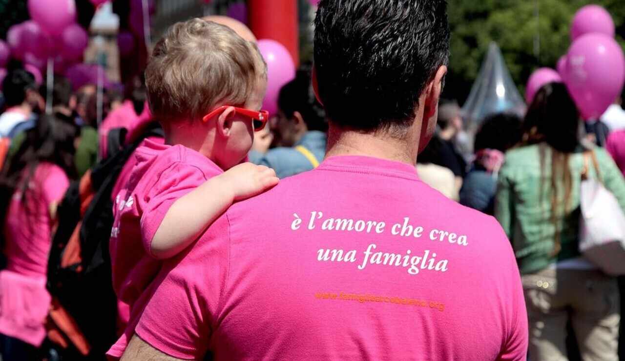 papà e figlio