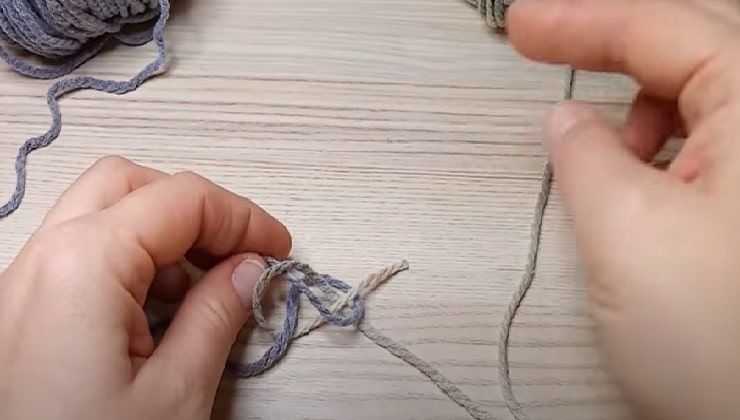 Préparation de la fermeture du nœud