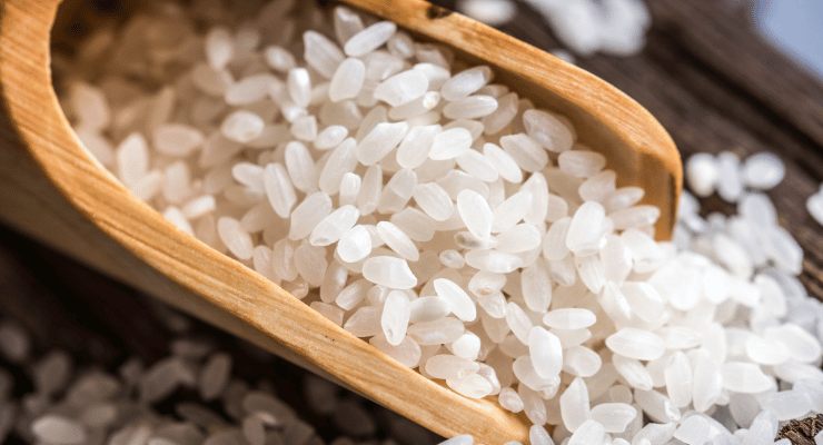 Fertilizante natural com arroz branco