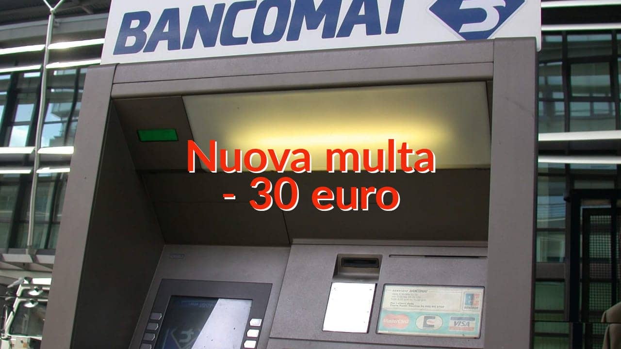 Bancomat multa