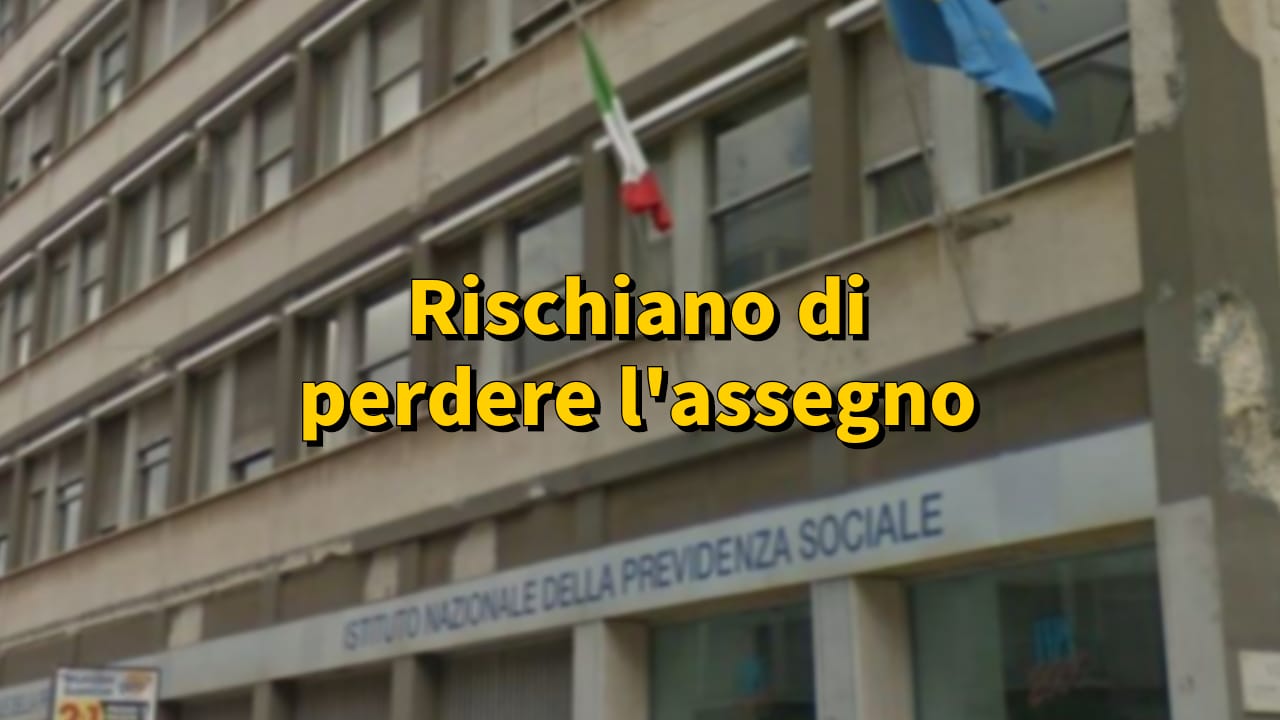 Rischiano di perdere l’assegno