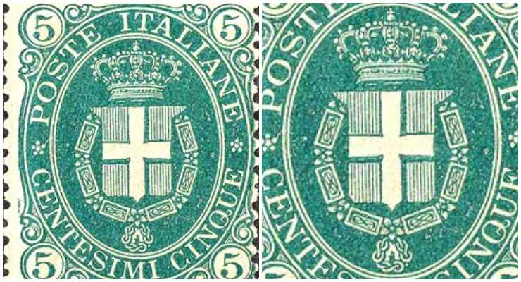 Vecchio francobollo italiano