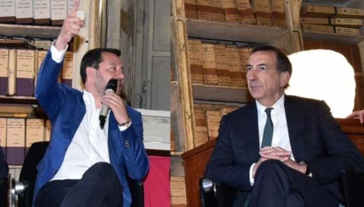 beppe sala e matteo salvini