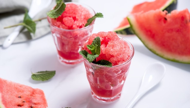 Granita all'anguria dolce