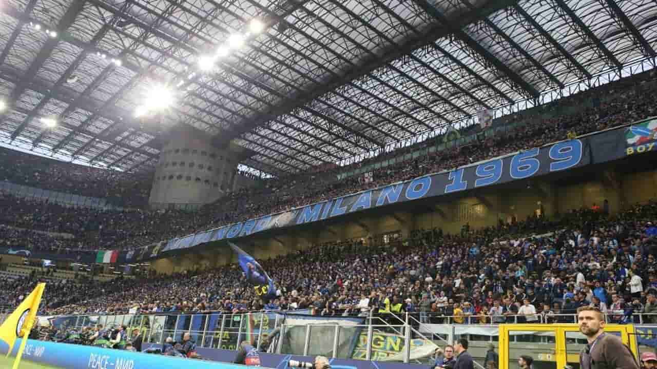Maxischermi a San Siro per la finale Inter-Manchester City