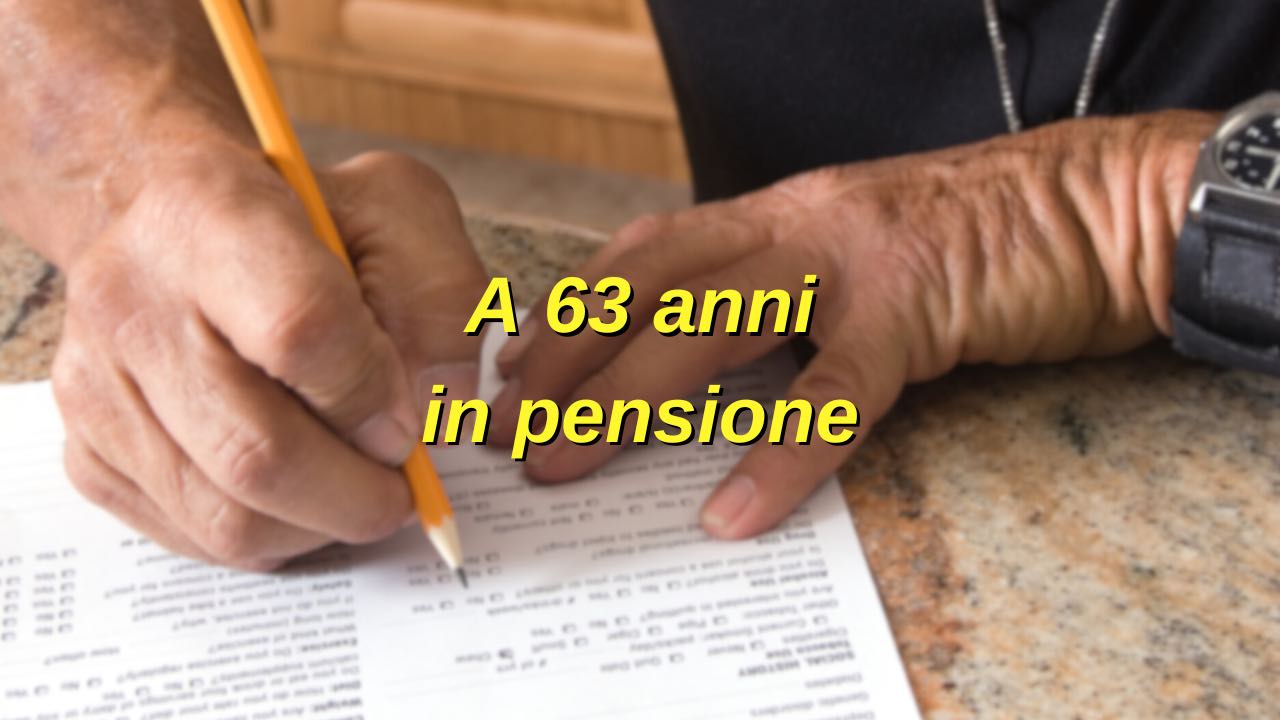 Pensione a 63 anni