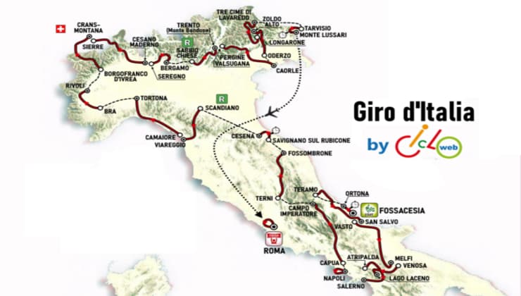 Percorso del Giro d'Italia