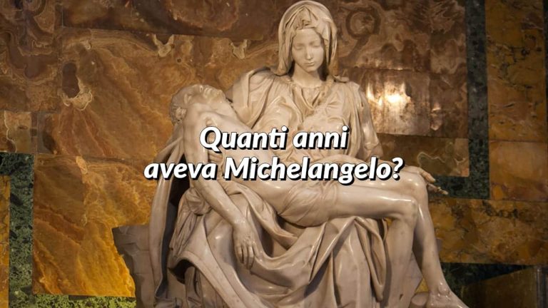 Quanti anni aveva Michelangelo quando ha scolpito la Pietà? La risposta