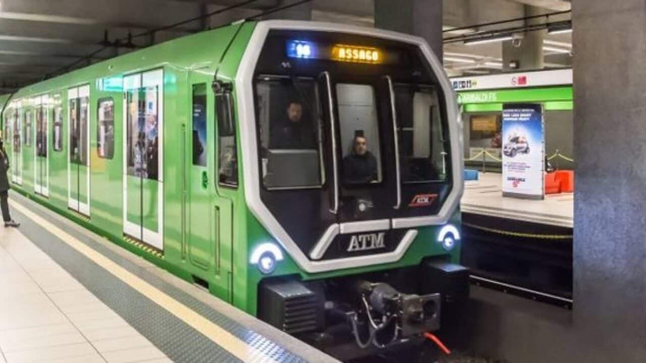 Treno della M2 di Milano