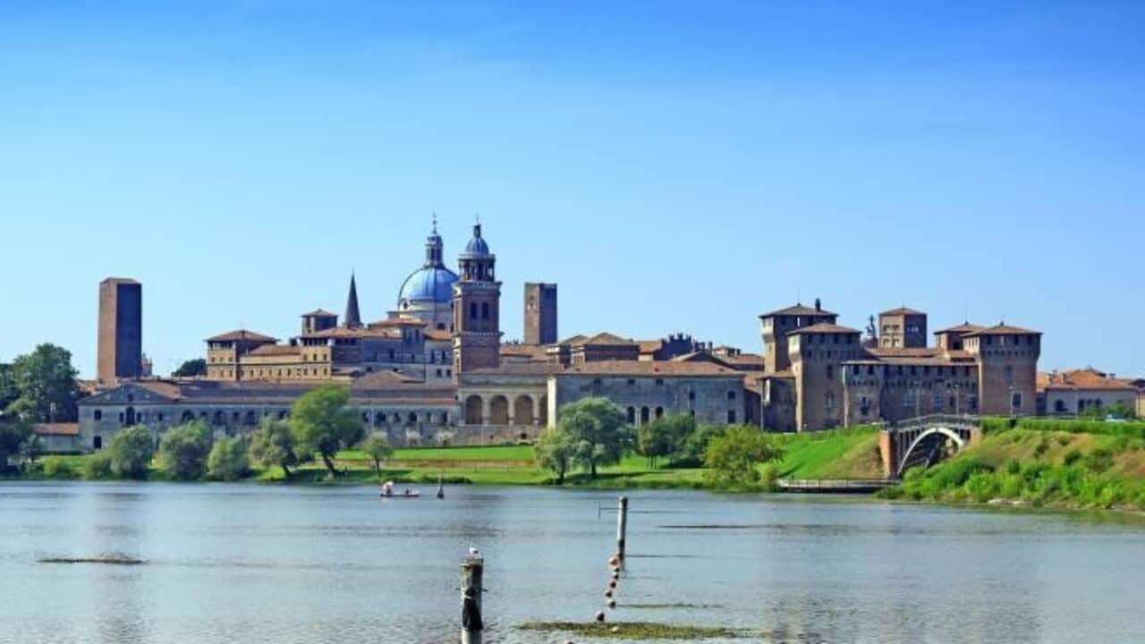 Veduta della città di Mantova