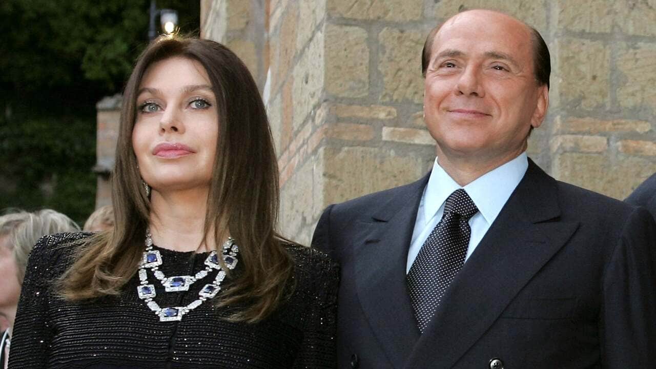 Veronica Lario insieme a Silvio Berlusconi