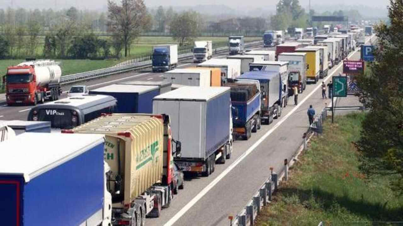 camion in autostrada